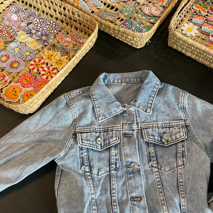 maison tini kids party packages denim jacket